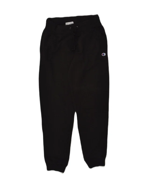 CHAMPION Womens Tracksuit Trousers Joggers UK 14 Medium Black