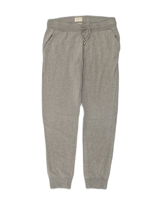 CHAMPION Womens Tracksuit Trousers Joggers UK 18 XL Grey Cotton