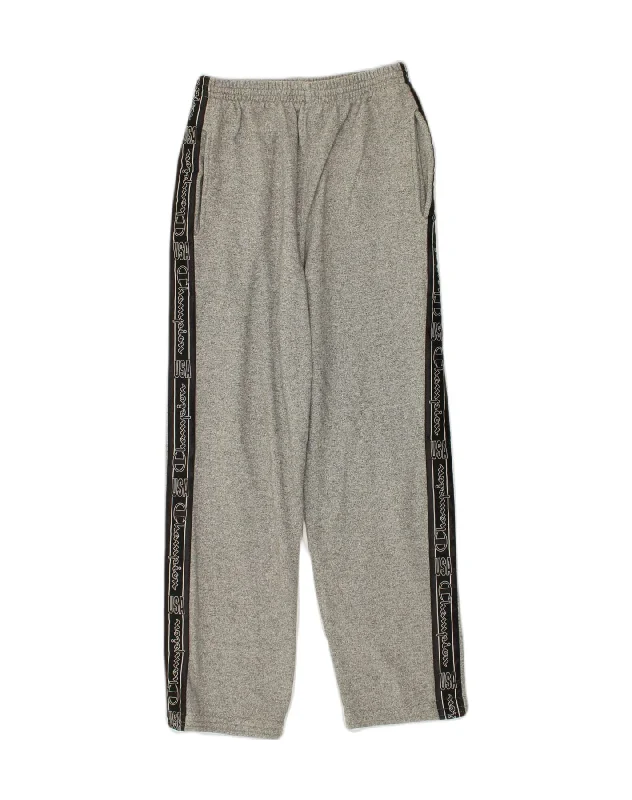 CHAMPION Womens Tracksuit Trousers UK 16 Large Grey Cotton