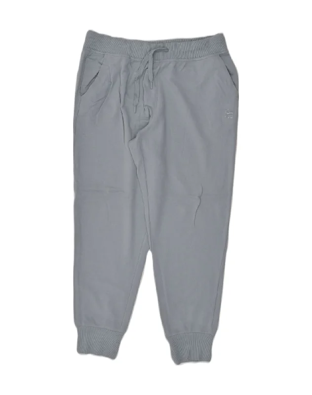 FILA Womens Tracksuit Trousers Joggers UK 16 Large Grey Cotton