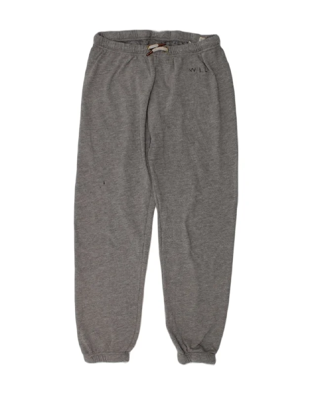 JACK WILLS Womens Tracksuit Trousers Joggers UK 12 Medium Grey Cotton