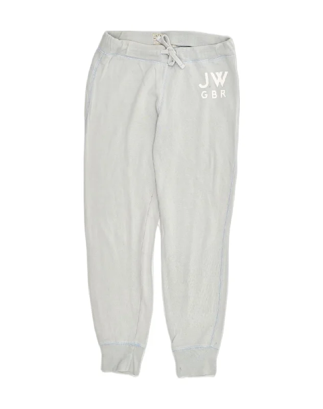 JACK WILLS Womens Tracksuit Trousers Joggers UK 8 Small Blue Cotton