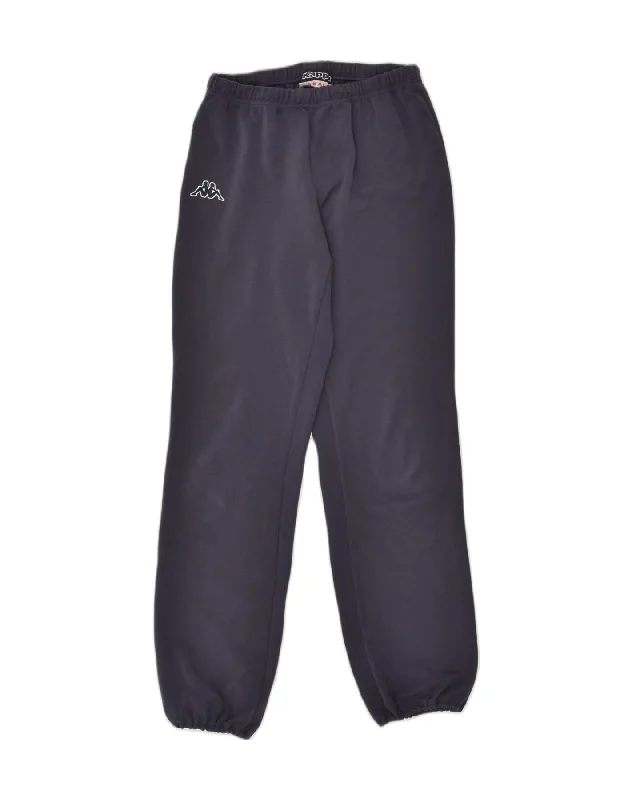 KAPPA Womens Tracksuit Trousers Joggers UK 8 Small Navy Blue Polyester