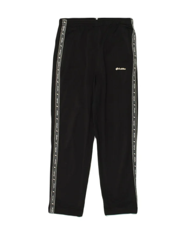 LOTTO Womens Tracksuit Trousers UK 12 Medium  Black Polyester