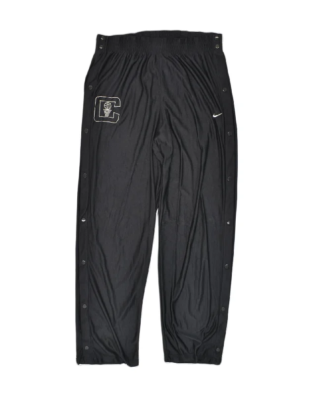 NIKE Womens Graphic Tracksuit Trousers UK 18 XL Black Polyester