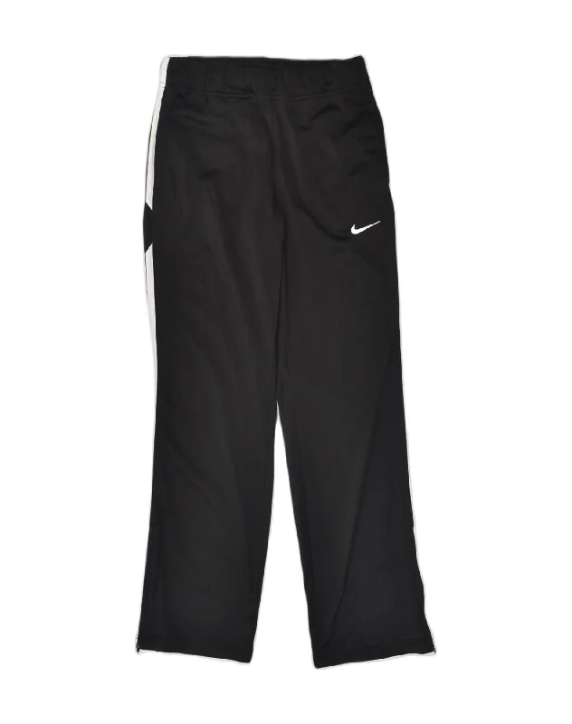 NIKE Womens Tracksuit Trousers UK 10 Small Black Polyester