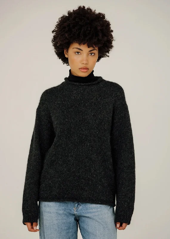 Bare Knitwear Linden Pullover in Basalt