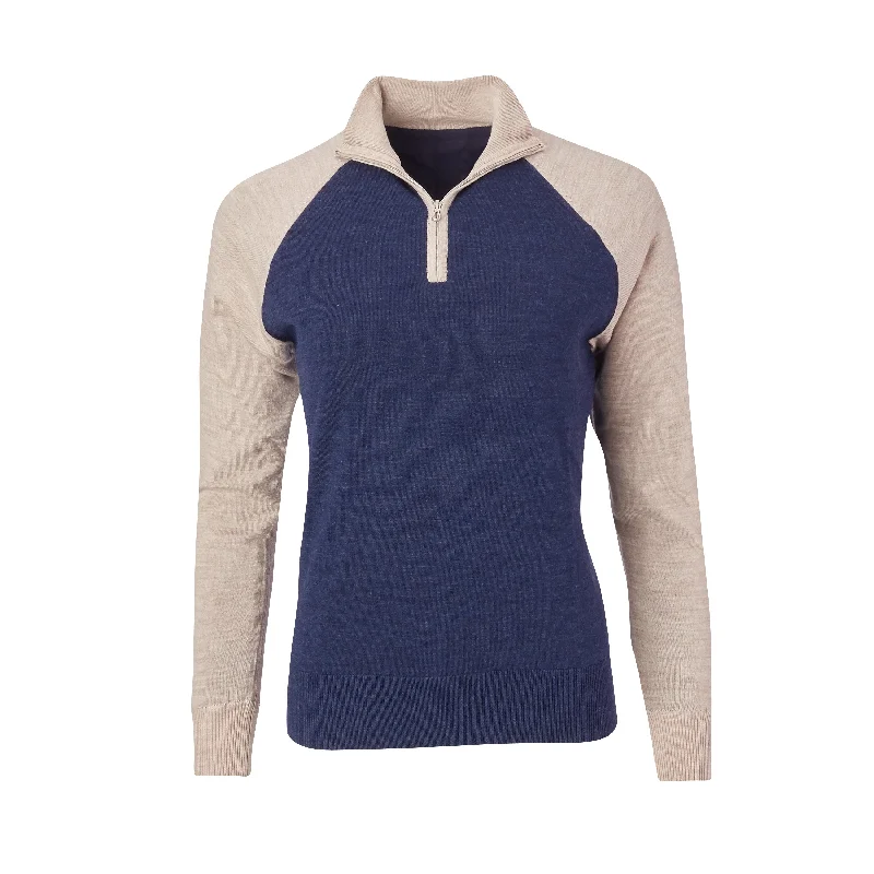 THE WOMEN'S CHITOWN RAGLAND MERINO HALF ZIP PULLOVER - IS75788HLSW