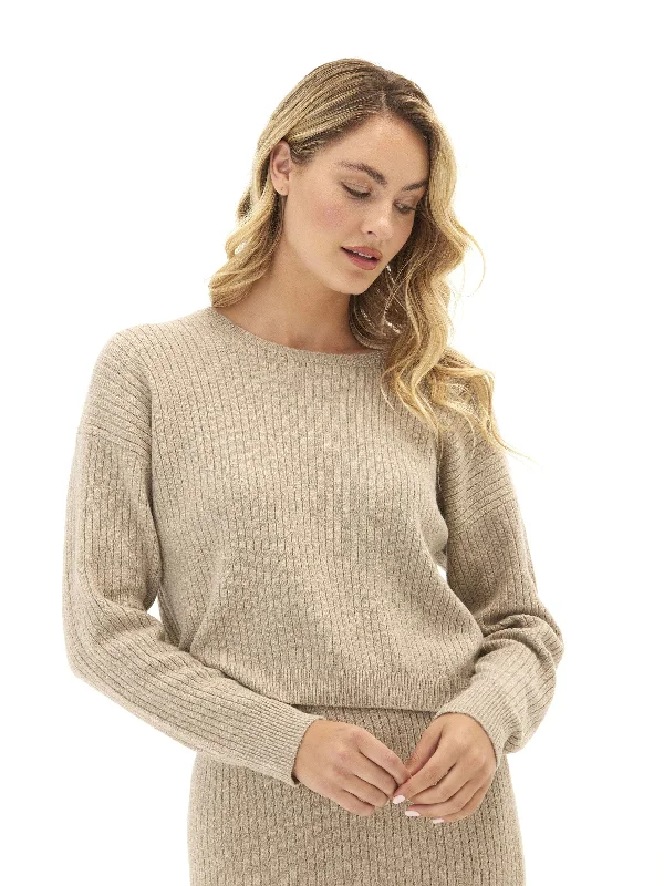 Yvonne Cozy Rib Pullover Sweater